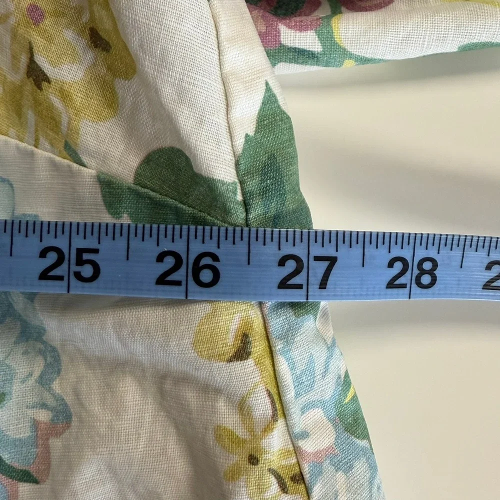 Anthropologie By Anthropologie A+ Mellie Hydrangea Swing Raincoat Blue Floral - Picture 10 of 15